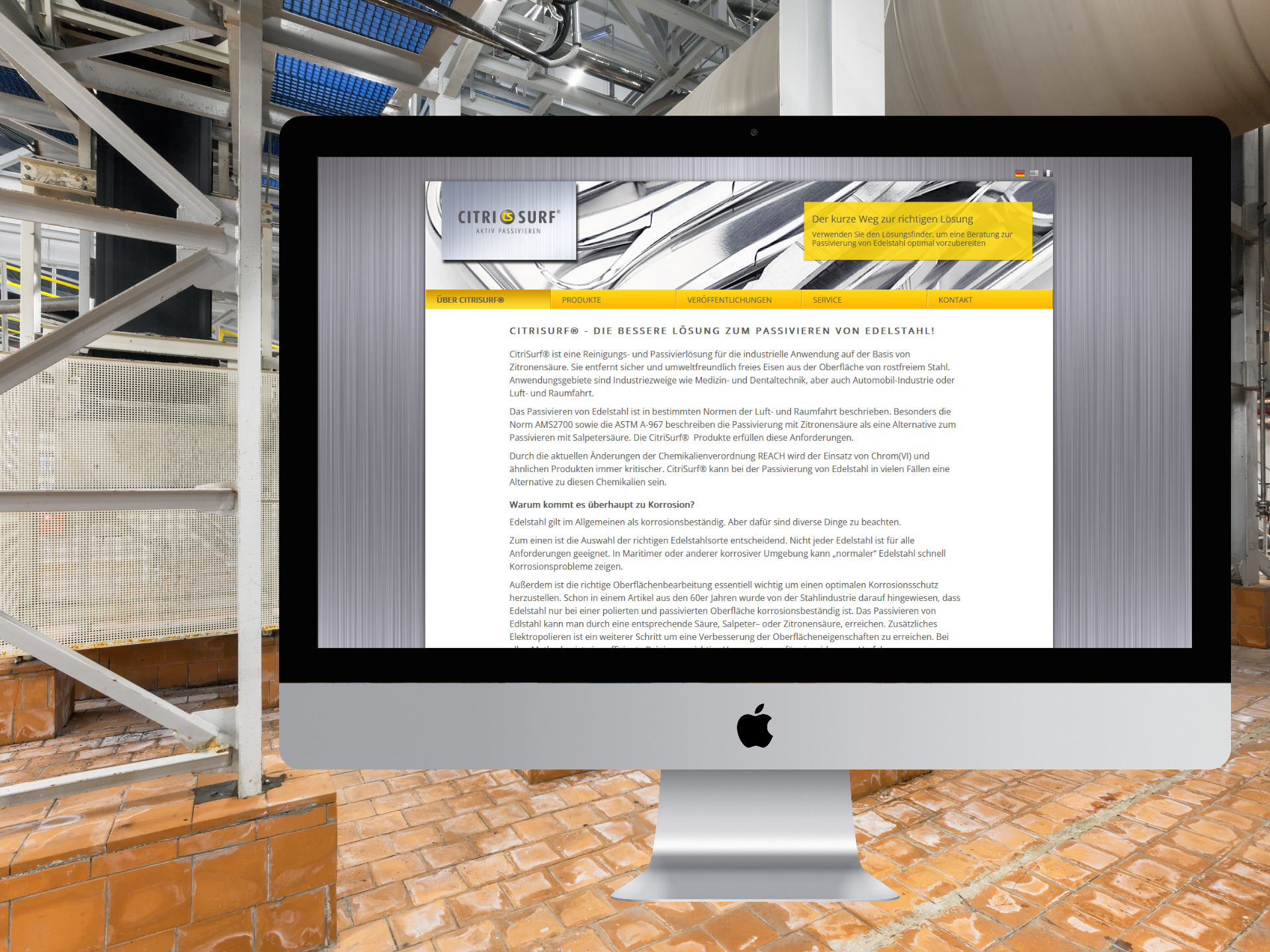 Citrisurf Mockup Desktop