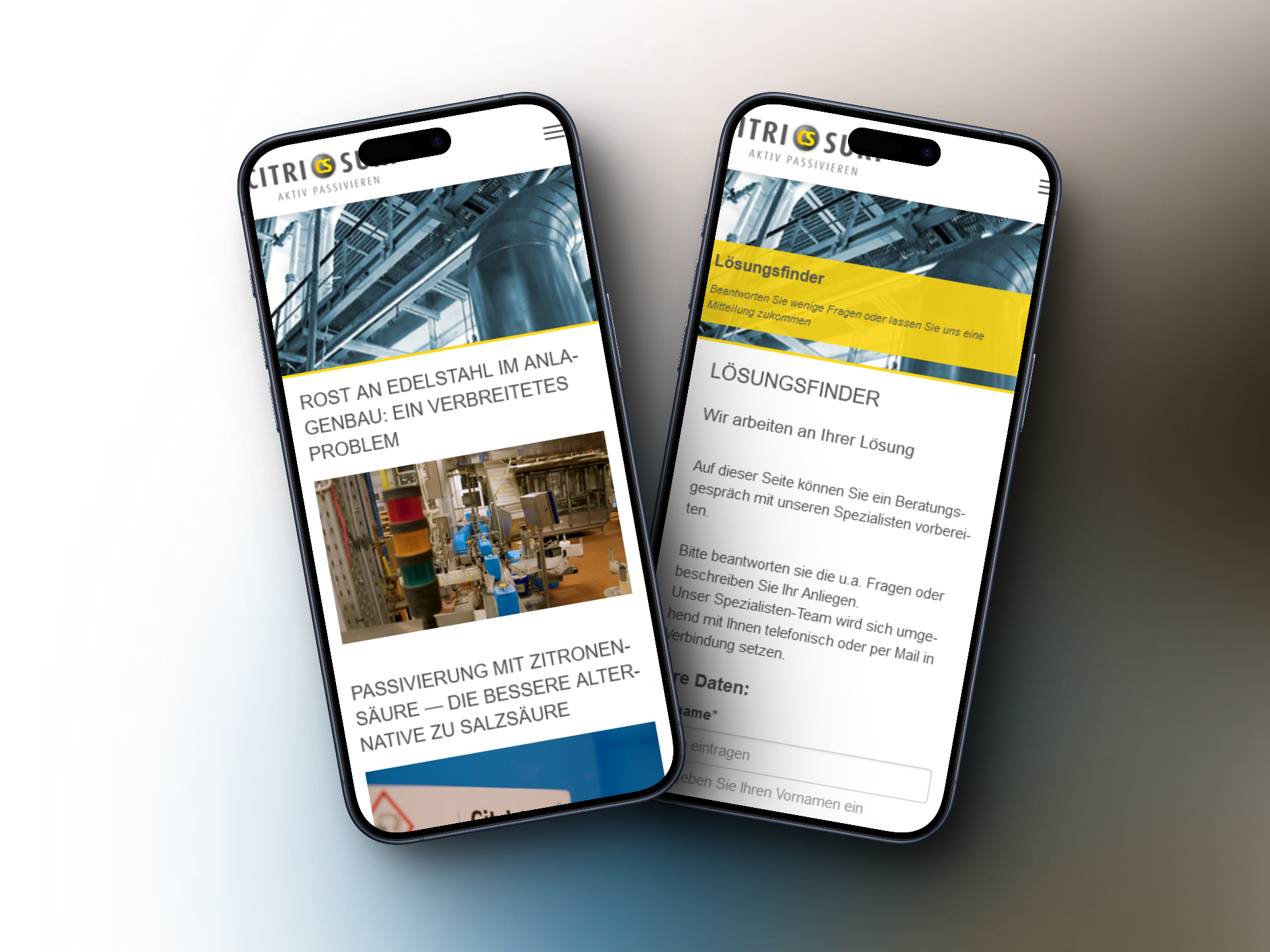 Citrisurf Mockup Mobile