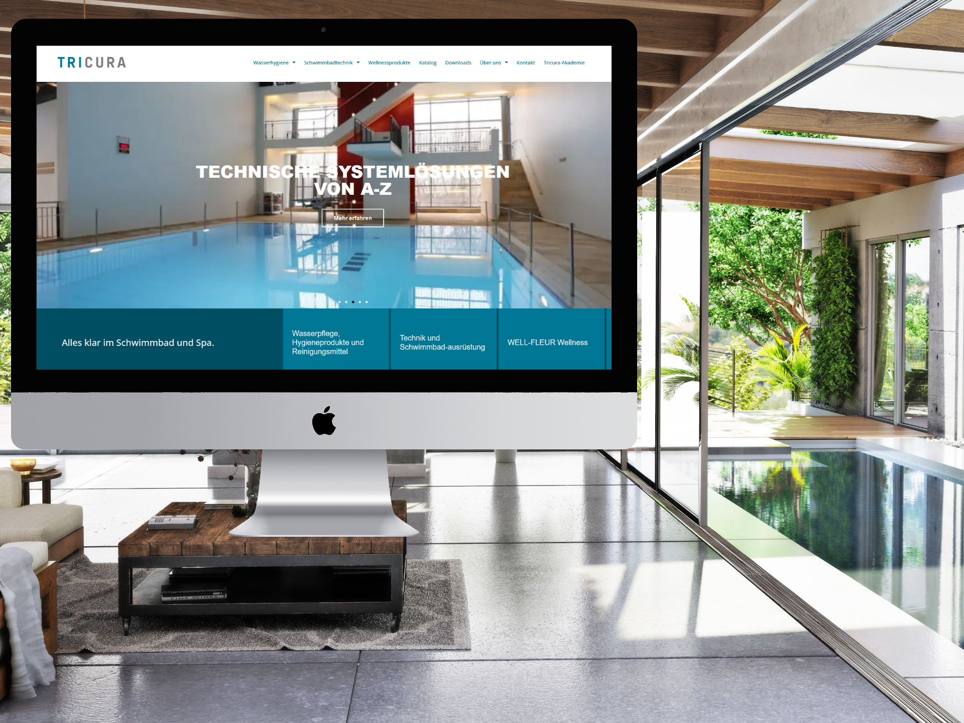 Tricura Mockup Desktop