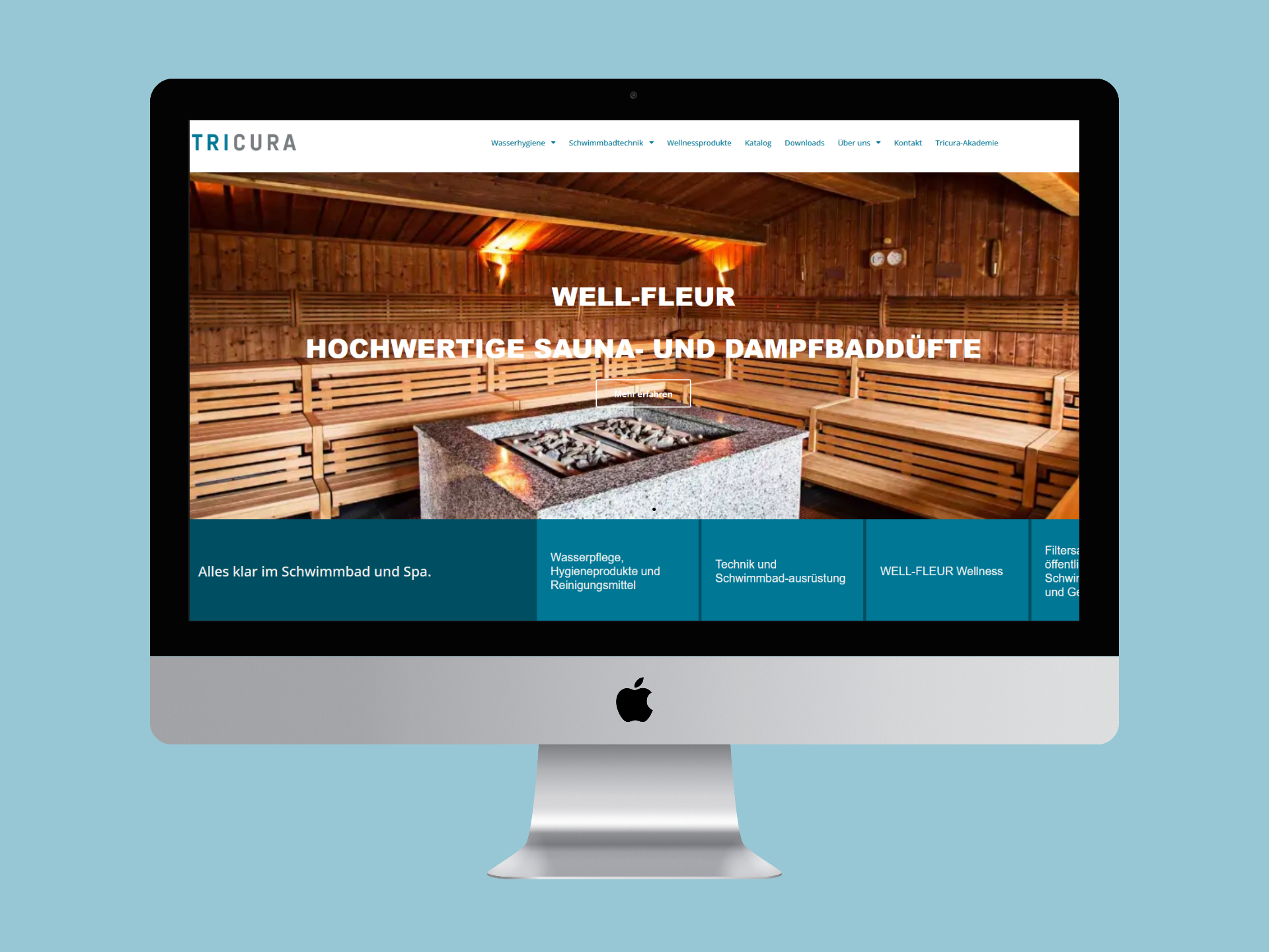 Tricura Mockup Desktop