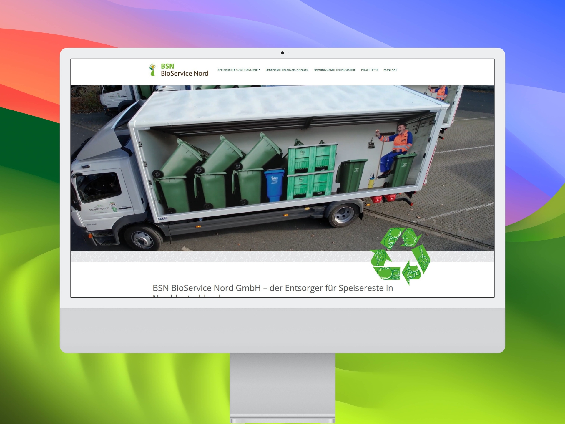BioService Nord Mockup Desktop